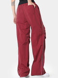 Contrast Color Unisex Wide Leg Pants