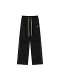 Contrast Color Unisex Wide Leg Pants