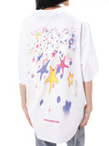 Star Print Oversized Short Sleeve Tee