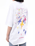 Star Print Oversized Short Sleeve Tee