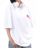 Star Print Oversized Short Sleeve Tee