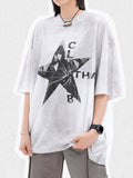 Street Star Print Oversized Short Sleeve Tee