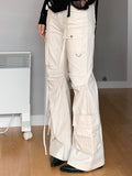 Solid Color Street Cargo Pants