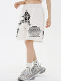 Abstract Unisex Print Shorts