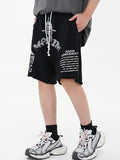 Shorts mit abstraktem Unisex-Print