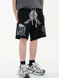 Abstract Unisex Print Shorts