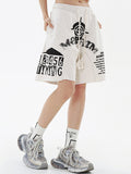 Shorts mit abstraktem Unisex-Print