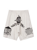 Shorts mit abstraktem Unisex-Print