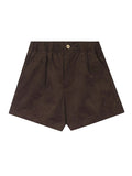 Shorts mit Buchstaben-Print