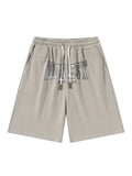 Shorts mit Buchstaben-Print