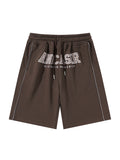 Shorts mit Street-Letter-Print