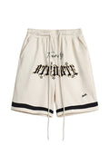 Street Letter Print Shorts