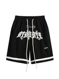 Shorts mit Street-Letter-Print