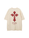 Men's Letter Print Oversized Short Sleeve Tee