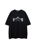 Men's Letter Print Oversized Short Sleeve Tee