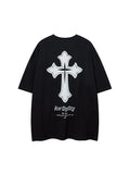 Men's Letter Print Oversized Short Sleeve Tee