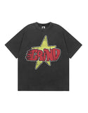 Men's Star Print Oversized Short Sleeve Tee