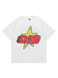 Men's Star Print Oversized Short Sleeve Tee