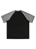 Tee-shirt surdimensionné à manches courtes unisexe à manches raglan pour hommes