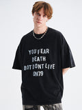 Men's Wing Print Oversized Short Sleeve Tee