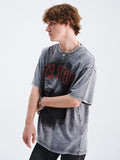 Men's Dark Print Oversized Short Sleeve Tee