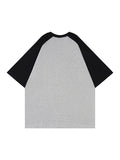 Raglan Sleeve Printed Oversized Short Sleeve Tee