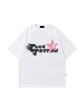 Men's Letter Print Oversized Short Sleeve Tee