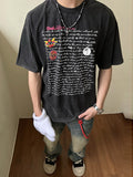 Men's Street Print Oversized Short Sleeve Tee