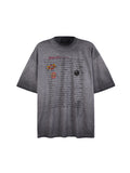 Men's Street Print Oversized Short Sleeve Tee