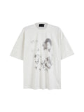 Men's Abstract Print Oversized Short Sleeve Tee