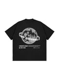 Men's Retro Print Oversized Short Sleeve Tee