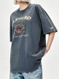 Men's Abstract Print Oversized Short Sleeve Tee