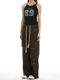 Distressed Leopard Print Sweatpants