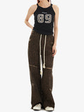 Distressed Leopard Print Sweatpants