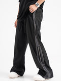 Contrast color stitching Wide Leg Pants