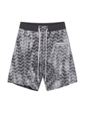 Unisex-Shorts mit Wellenmuster