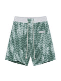 Unisex-Shorts mit Wellenmuster