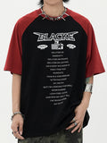 Men's Raglan Sleeve Oversized Short Sleeve Tee