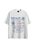 Men's Letters Oversized Short Sleeve Tee