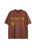 Men's Letters Oversized Short Sleeve Tee