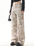 Camouflage Print Cargo Pants