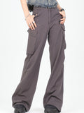 Solid Color Unisex Cargo Pants