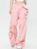 Vintage Wide Leg Cargo Pants