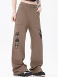 Vintage Graphic Straight Leg Pants