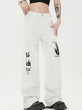 Vintage Graphic Straight Leg Pants