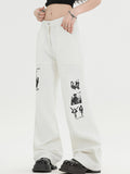 Vintage Graphic Straight Leg Pants