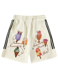 Side Stripe Print Shorts