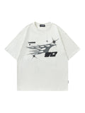 Men's Letter Print Oversized Short Sleeve Tee