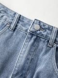 Vintage Blue Micro Denim Skirts