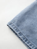 Jupes en micro denim bleu vintage